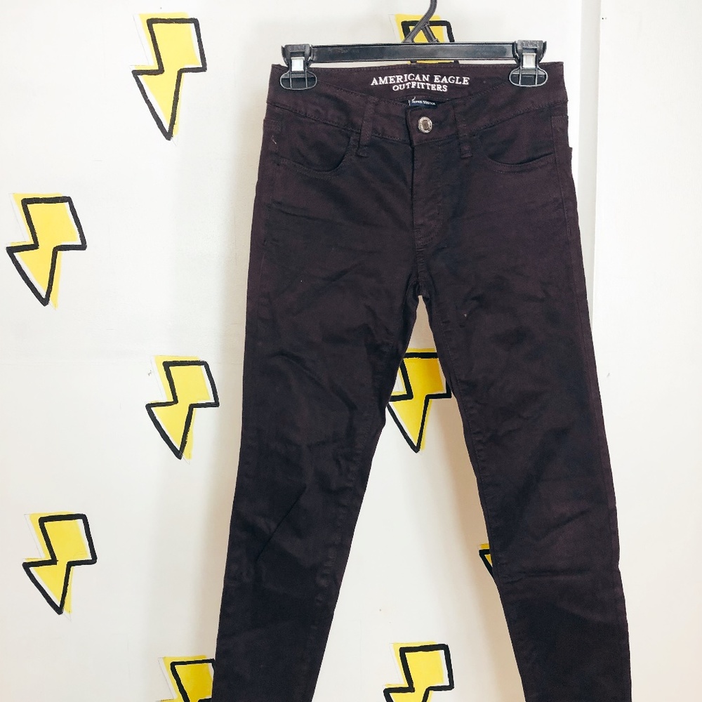 Dark Purple Stretch American Eagle Jeans